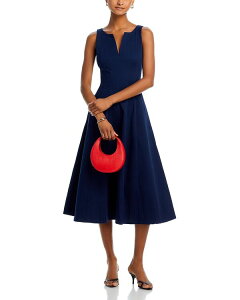 �A�N�A ���f�B�[�X �g�b�v�X �����s�[�X �~�f�B AQUA Paneled Midi Dress - Exclusive Navy �l�C�r�[