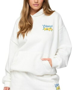�A�f�B�N�e�b�h ���f�B�[�X �A�E�^�[ �p�[�J�[�E�X�E�F�b�g Edikted Squeeze The Day Hoodie White �z���C�g