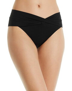 ���r���s�b�R�[�l ���f�B�[�X ���� �{�g���X�̂� Robin Piccone Ava Solid Twist-Front Bikini Bottom Black �u���b�N