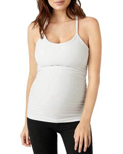 �r�����h���K ���f�B�[�X �g�b�v�X �^���N�g�b�v �X�����t�B�b�g �}�^�j�e�B Beyond Yoga Slim Fit Spacedye Racerback Maternity Tank Top Cloud White �z���C�g