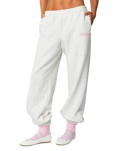 �A�f�B�N�e�b�h ���f�B�[�X �{�g���X �J�W���A���p���c �X�E�F�b�g�p���c Edikted Sasha Bow Detail Sweatpants Gray Melange �O���[