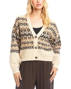 �J�����P�[�� ���f�B�[�X �A�E�^�[ �j�b�g�E�Z�[�^�[ �J�[�f�B�K�� Karen Kane Jacquard Cardigan Multi �}���`�J���[