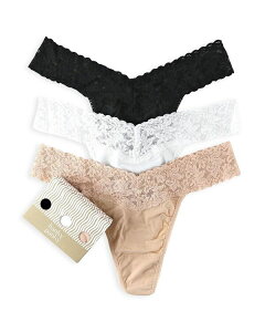 �n���L�[�p���L�[ ���f�B�[�X �A���_�[�E�F�A �p���c �R�b�g�� Hanky Panky Supima Cotton Original-Rise Thongset of 3 Multi �}���`�J���[