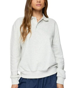 �A�f�B�N�e�b�h ���f�B�[�X �A�E�^�[ �p�[�J�[�E�X�E�F�b�g �|���V���c Edikted Scholar Oversized Polo Sweatshirt Gray-Melange �O���[