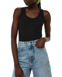 �z�C�b�X���Y ���f�B�[�X �g�b�v�X �^���N�g�b�v ���u Whistles Ultimate Round Neck Ribbed Tank Top Black �u���b�N