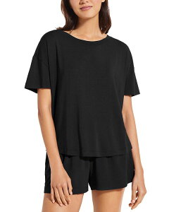 �G�o�[�W�F�C ���f�B�[�X �g�b�v�X �V���c Eberjey Giseleveryday T-Shirt Black �u���b�N
