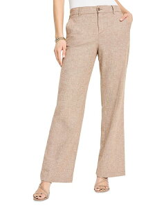 �j�b�N�v���X�]�[�C ���f�B�[�X �{�g���X �J�W���A���p���c ���C�h���b�O NIC+ZOE Wide Leg Pants Brown Mix �u���E��