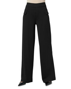 �q���[ ���f�B�[�X �{�g���X �J�W���A���p���c ���C�h���b�O HUE Wide Leg Pants Black �u���b�N