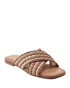 �}�[�N�E�t�B�b�V���[ ���f�B�[�X �V���[�Y �T���_�� Marc Fisher LTD. Women's Nylie Square Toe Flat Sandals Light Natural 01