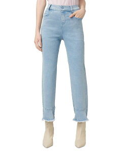 �q���[ ���f�B�[�X �{�g���X �f�j���p���c �t������ �t���� �W�[���Y HUE High Rise Ruffle Hem Skimmer Jeans Classic Light