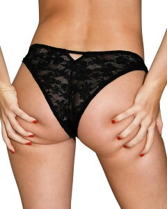 �t���[�f���}�[�� ���f�B�[�X �A���_�[�E�F�A �p���c ���[�X Fleur du Male Stretch Multifit Lace Cheeky Panty Black �u���b�N
