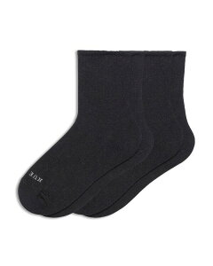 �q���[ ���f�B�[�X �A���_�[�E�F�A �C�� �~�j HUE Mini Crew Socks Pack of 2 Black �u���b�N