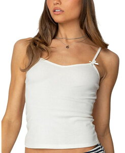�A�f�B�N�e�b�h ���f�B�[�X �g�b�v�X �^���N�g�b�v V�l�b�N Edikted Jay V Neck Tank Top White �z���C�g
