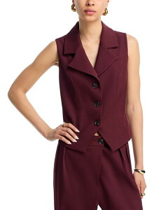 �A�N�A ���f�B�[�X �A�E�^�[ �x�X�g AQUA Suit Vest - Exclusive Mahogany
