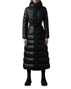 �}�b�J�[�W�� ���f�B�[�X �A�E�^�[ �R�[�g �_�E�� �}�L�V Mackage Calina Down Maxi Coat Black �u���b�N