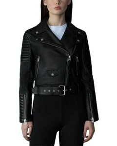 �}�b�J�[�W�� ���f�B�[�X �A�E�^�[ �W���P�b�g�E�u���]�� ���U�[ Mackage Masina Leather Jacket Black �u���b�N