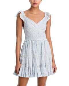 ���u�X�n�b�N�t�@���V�[ ���f�B�[�X �g�b�v�X �����s�[�X LoveShackFancy Presline Dressnowdrop Blue �u���[