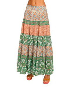 ���C�~�[ �u���b�N ���f�B�[�X �{�g���X�J�[�g �}�L�V Ramy Brook Dorotha Maxi Skirt Bright Palm Patchwork