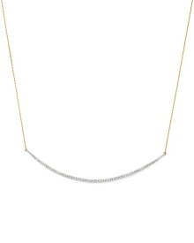 アディナ レイター レディース ネックレス・チョーカー アクセサリー Sterling Silver & 14K Yellow Gold Pav Diamond Curve Choker Necklace 13 Gold/Silver