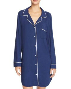 �G�o�[�W�F�C ���f�B�[�X �g�b�v�X �V���c Eberjey Gisele Sleepshirt Navy/Ivory �A�C�{���[