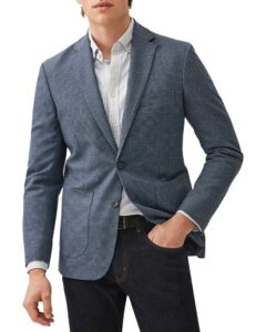 ���b�h�A���h�O�� �����Y �A�E�^�[ �W���P�b�g�E�u���]�� �E�[�� �u���U�[ Rodd & Gunn Thorton Slim Sports Fit Wool Blazer Arctic Blue �u���[