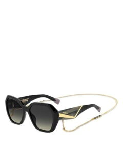 �~�b�\�[�j ���f�B�[�X �A�N�Z�T���[ �T���O���X�E�A�C�E�F�A Missoni Square Geometrical Sunglasses 55mm Black �u���b�N