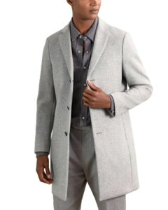 ���C�X �����Y �A�E�^�[ �R�[�g REISS Gable Overcoat Soft Grey �O���[