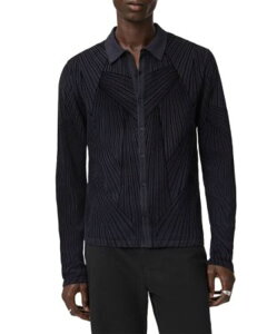 �W�����o���x�C�g�X �����Y �A�E�^�[ �j�b�g�E�Z�[�^�[ �V���c John Varvatos Dorian Button Front Sweater Shirthistle
