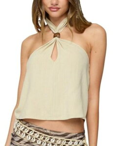 �A�f�B�N�e�b�h ���f�B�[�X �g�b�v�X �V���c �z���^�[ Edikted Ariya Keyhole Halter Top Cream �N���[��
