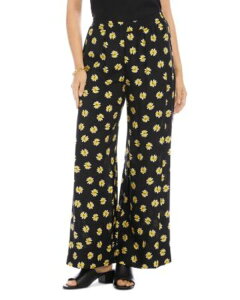 �J�����P�[�� ���f�B�[�X �{�g���X �J�W���A���p���c ���C�h���b�O Karen Kane Wide Leg Pull On Pants Print