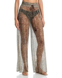 ���C�~�[ �u���b�N ���f�B�[�X �{�g���X �J�W���A���p���c Ramy Brook Priya Swim Cover-Upants Beach Brown Zebra �u���E��