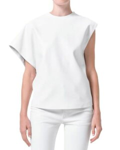 �A�S���h ���f�B�[�X �g�b�v�X T�V���c ���U�[ �t�F�C�N���U�[ AGOLDE Corrine Faux Leather Tee Collagen