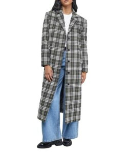 �E�G�A�n�E�X ���f�B�[�X �A�E�^�[ �R�[�g �}�L�V Warehouse Oversized Maxi Coat Black �u���b�N