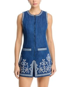 ���C�~�[ �u���b�N ���f�B�[�X �g�b�v�X �����s�[�X Ramy Brook Paulina Dress Tonal Embroideredenim �f�j��