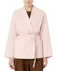 �}�b�N�X�}�[�� ���f�B�[�X �A�E�^�[ �R�[�g Max Mara Studio Sughero Short Coat Pink �s���N