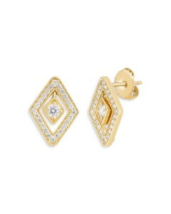 ���o�[�g�R�C�� ���f�B�[�X �A�N�Z�T���[ �s�A�X�E�C�������O Roberto Coin 18K Yellow Goldiamante Diamond Frame Stud Earrings Gold �S�[���h