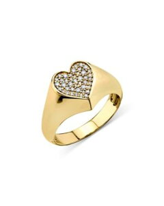 �V�h�j�[�G���@�� ���f�B�[�X �A�N�Z�T���[ �����O Sydney Evan 14K Yellow Goldiamond Pav Heart Signet Ringold �S�[���h