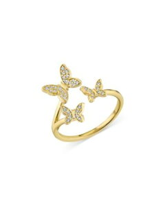 �V�h�j�[�G���@�� ���f�B�[�X �A�N�Z�T���[ �����O Sydney Evan 14K Yellow Goldiamond Butterfly Cuff Ringold �S�[���h