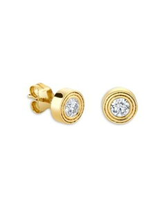 �V�h�j�[�G���@�� ���f�B�[�X �A�N�Z�T���[ �s�A�X�E�C�������O Sydney Evan 14K Yellow Goldiamond Fluted Bezel Stud Earrings Gold �S�[���h