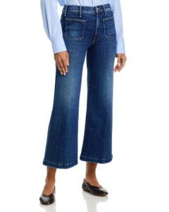 �}�U�[ ���f�B�[�X �{�g���X �f�j���p���c �A���N�� �W�[���Y MOTHER Lil Hustleroller Patch Pocket High Rise Ankle Jeans in One Last Shot One Last Shot