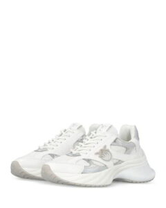 �s���R ���f�B�[�X �V���[�Y �X�j�[�J�[ PINKO Women's Ariel 15 Sneakers White/ Silver �z���C�g