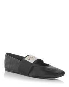 �W�o���V�[ ���f�B�[�X �V���[�Y �p���v�X Givenchy Women'sliced Square Ballerina Flats Black �u���b�N