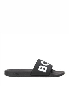 �{�X �����Y �V���[�Y �T���_�� BOSS Men's Aryeh Slide Sandals Black �u���b�N