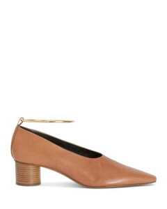 �W���E�T���_�[ ���f�B�[�X �V���[�Y �p���v�X Jil Sander Women's Ring Court Pumps Pecan