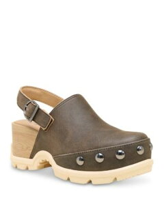 �\���� ���f�B�[�X �V���[�Y �T���_�� Sorel Women's ROAM'N CLOG RVT Studded Clogs Canoe/Bleached Ceramic