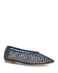 �X�^�E�h ���f�B�[�X �V���[�Y �p���v�X STAUD Women's Alba Net Ballet Flats Black Netting �u���b�N