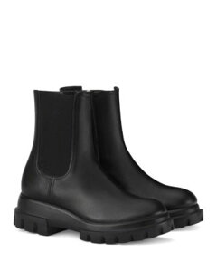 �G�[�W�[�G�� ���f�B�[�X �V���[�Y �u�[�c�E���C���u�[�c �v���b�g�t�H�[�� AGL Women's Chunky Beat Stretch Platform Booties Nero