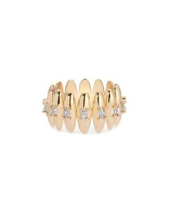 �G�e�B�J ���f�B�[�X �A�N�Z�T���[ �����O Ettika Baguette Crystal Oval Dome Band Ringold �S�[���h