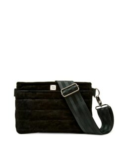 �V���N������ ���f�B�[�X �o�b�O �X�G�[�h Think Royln Suede Bum Bag 2.0 Black �u���b�N