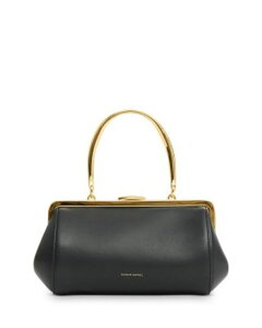�}���T�[�K�u���G�� ���f�B�[�X �o�b�O ���U�[ Mansur Gavriel Pina Leather Evening Bag Black �u���b�N